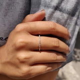 925 Sterling Silver Round Cut Eternity Band