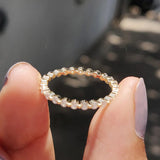 925 Sterling Silver Round Cut Eternity Band