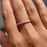 925 Sterling Silver Round Cut Eternity Band