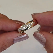 Artful 925 Sterling Silver Round Cut Wedding Ring