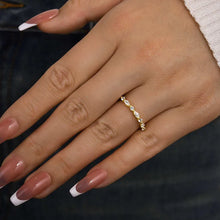 Shapely 925 Sterling Silver Marquise Cut & Round Cut Wedding Ring