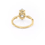 Enchanting Solarii Moissanite 3.0ct Marquise Cut 925 Sterling Silver Twist Design Engagement Ring