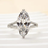 Solarii Exquisite 4.0ct Split Shank Marquise Cut Engagement Ring