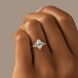Solarii New Arrived 2.0ct Marquise Cut Sterling Silver Engagement Ring