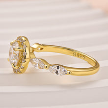 Gorgeous Solarii Moissanite 1.0ct Round Cut 925 Sterling Silver Halo Design Engagement Ring