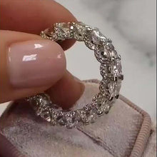 Solarii Princess Cut Wedding Ring In 925 Sterling Silver