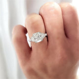 Majestic Prism Moissanite Engagement Ring