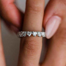 Solarii Heart Cut Wedding Ring In 925 Sterling Silver