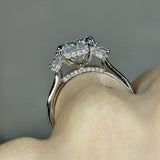 Solarii New Arrived 4.0ct Emerald Cut Engagement Ring