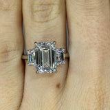 Solarii New Arrived 4.0ct Emerald Cut Engagement Ring