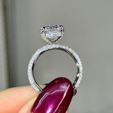 Solarii New Arrived 4.0ct Cushion Cut Engagement Ring