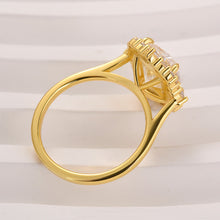 Artful Solarii Moissanite 3.0ct Radiant Cut 925 Sterling Silver Halo Design Engagement Ring