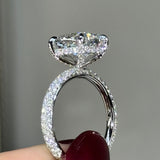 Solarii New Arrived 4.0ct Cushion Cut Engagement Ring