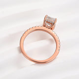 Dazzling Radiant Cut 2.0ct 925 Sterling Silver Engagement Ring