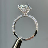 Solarii New Arrived 4.0ct Radiant Cut Engagement Ring