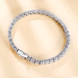 Graceful Round Cut Bracelet For Women In Sterling Silver