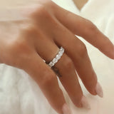 Solarii Round Cut Wedding Ring In 925 Sterling Silver