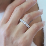 Solarii Round Cut Wedding Ring In 925 Sterling Silver
