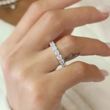 Solarii Round Cut Wedding Ring In 925 Sterling Silver