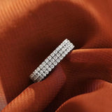 Tantalizing 925 Sterling Silver Round Cut Wedding Ring