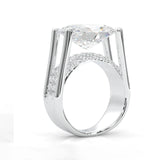 Solarii New Arrived 5.0ct Oval Cut Engagement Ring