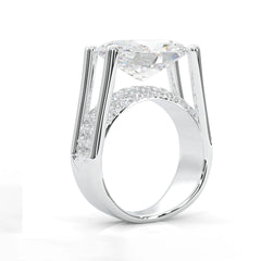 Solarii New Arrived 5.0ct Oval Cut Engagement Ring