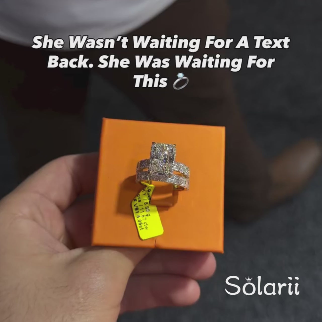 Breathtaking 5.0ct Radiant Cut Pavé Wedding Ring Set in Sterling Silver