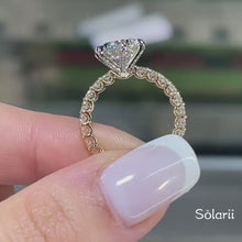 Solarii New Arrived 2.0ct Two-tone Round Cut Engagement Ring
