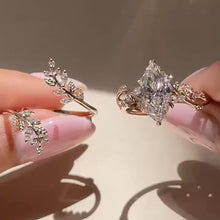 Enchanted Vine 3.0ct Marquise Cut Bridal Set In Sterling Silver