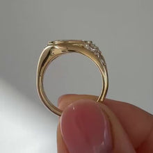 Bold East-West 1.0ct Marquise Cut Statement Ring