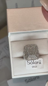 Product video — Chunky Square Radiant Cluster engagement ring