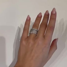 Luxurious Cushion Cut 5PC Wedding Band Set For Women In Sterling Silver