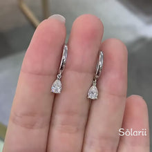Solarii Moissanite  Pear Cut 925 Sterling Silver 1.0ct*2P  Earrings