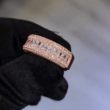 Radiant Cut Multi-Row Half Eternity Wedding Band