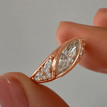 Bold East-West 1.0ct Marquise Cut Statement Ring
