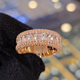 Statement Radiant Cut Half Eternity Anniversary Band