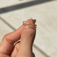 Multi-Row Pave Bypass Spiral Statement Ring in Sterling Silver