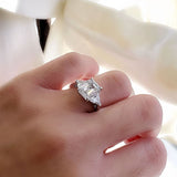 Celestial Radiance Emerald Cut Engagement Ring