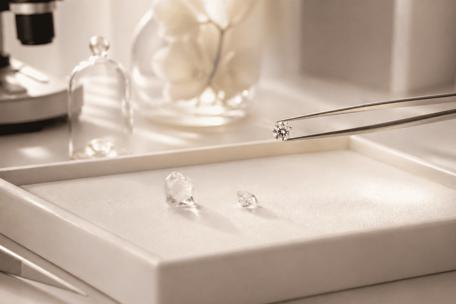 Lab-grown diamond selection