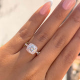 Modern 925 Sterling Silver 2.0ct Round Cut Halo Wedding Ring Set