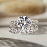 Solarii Luxury Round Cut Wedding Ring Set