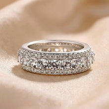Deluxe 925 Sterling Silver Round Cut Wedding Ring