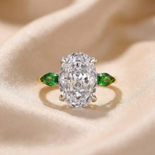 Stylish Oval Cut Sterling Silver Engagement Ring