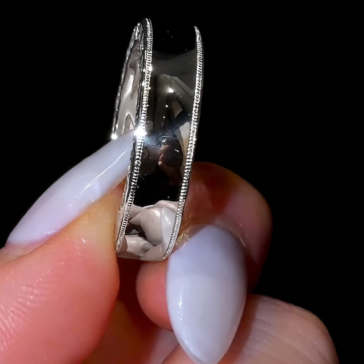 Secret Emerald Cut Statement Ring with Milgrain Detail