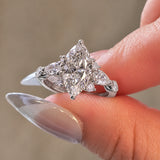 2.0ct Marquise Cut Botanical Cluster Engagement Ring